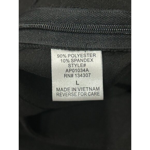 Lumière Pleated Shorts Solid Black Sz Large Polyester Blend Casual Summer Wear - Picture 5 of 9